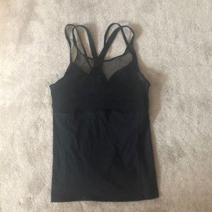 Sexy black workout tank